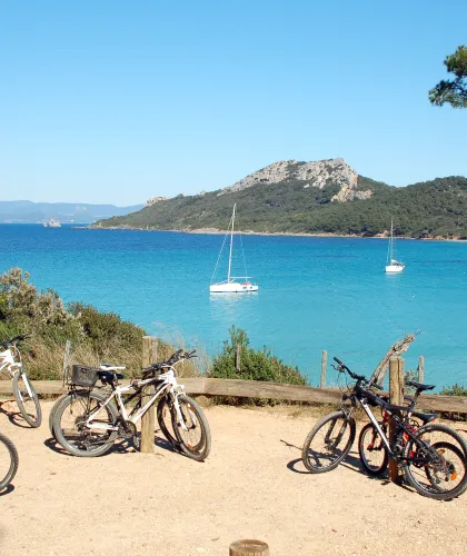 balade à vélo sur la presqu'île de giens